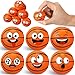 Arrowbash 12 Pcs Mini Face Stress Balls for Boys Girls Sport Funny Face Squeeze Foam Balls for Stress and Anxiety Relief for Party Favors Birthday Gift DecorationBasketball - Image 2