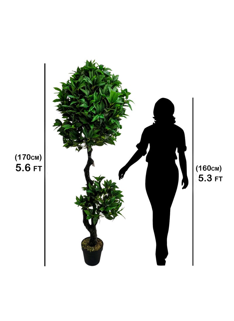 Living Artificial plant tree with pot 170cm  - Image 2