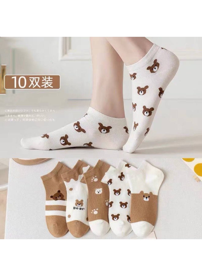 Women's Casual Cotton Ankle Socks Set – 5 Pairs + 1 Gift – Modern and Comfortable Design for Everyday Wear - Image 5