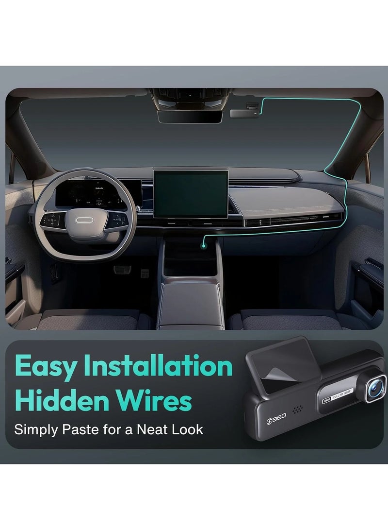360 كاميرا 360 HK30 للوحة القيادة للسيارات - دقة 1080 بكسل عالية الوضوح، مسجل فيديو رقمي للسيارة بتقنية واي فاي، عدسة بزاوية واسعة 130 درجة، تسجيل مستمر، مستشعر تسارع - Image 4