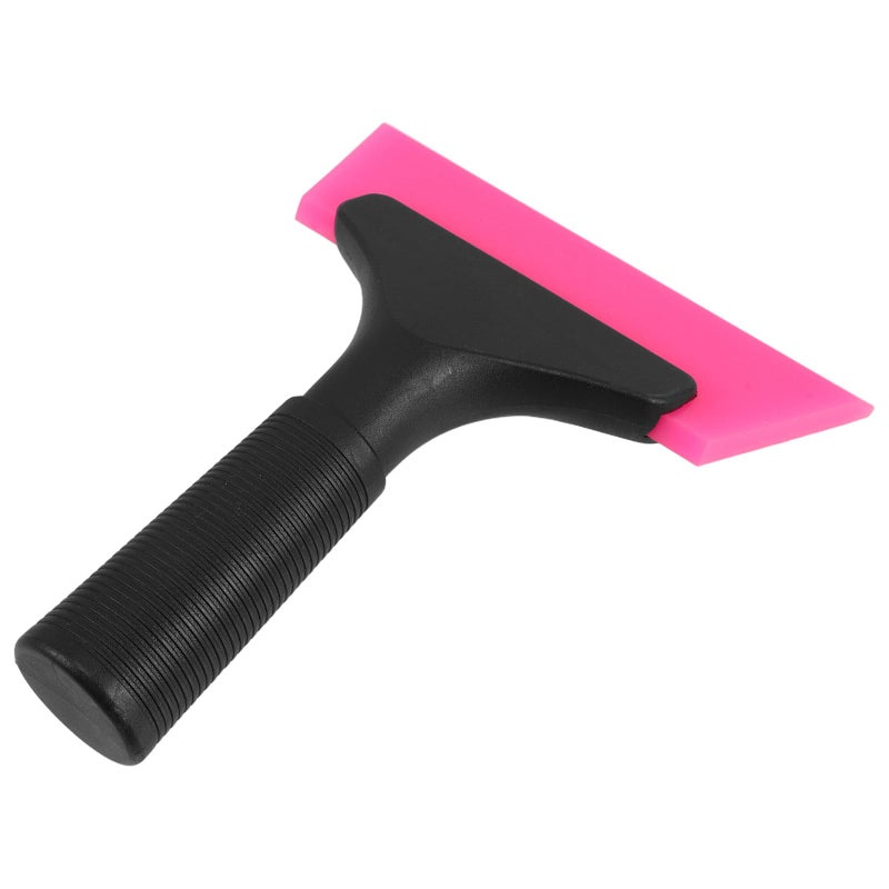 Pink Car Window Squeegee with Soft TPU Rubber Blade Anti Slip Handle - Image 2