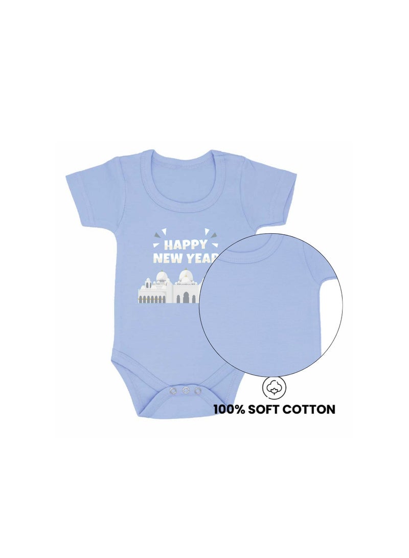 Abu Dhabi New Year's Soft Cotton Baby Onesie Bodysuit Short Sleeve-Perfect Outfit Celebration For New Year-Gift For Baby Shower - Image 4