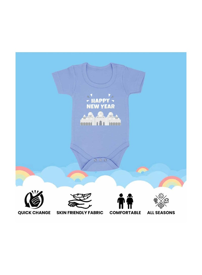 Abu Dhabi New Year's Soft Cotton Baby Onesie Bodysuit Short Sleeve-Perfect Outfit Celebration For New Year-Gift For Baby Shower - Image 5