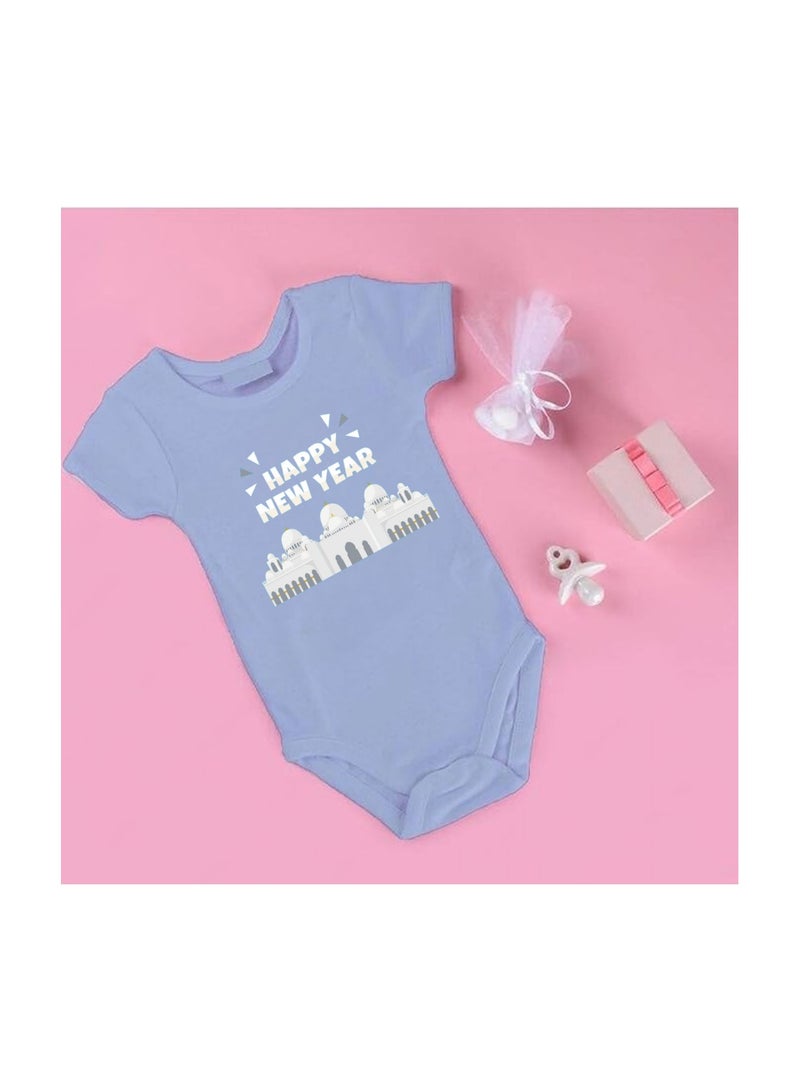 Abu Dhabi New Year's Soft Cotton Baby Onesie Bodysuit Short Sleeve-Perfect Outfit Celebration For New Year-Gift For Baby Shower - Image 2