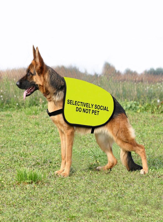 Zuo Bao Social Anxiety Dog Jacket Vest Selectively Social Do Not Pet Jacket Dog Walking Slogan Warning Vest (Selectively Social -Medium) - Image 4