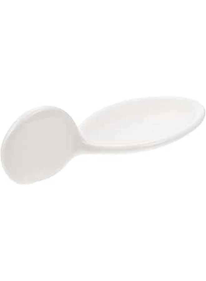 White Molecular Gastronomy Ceramic Caviar Spoon For Home Serving Black Truffle Storage And Fine Dining - Image 1