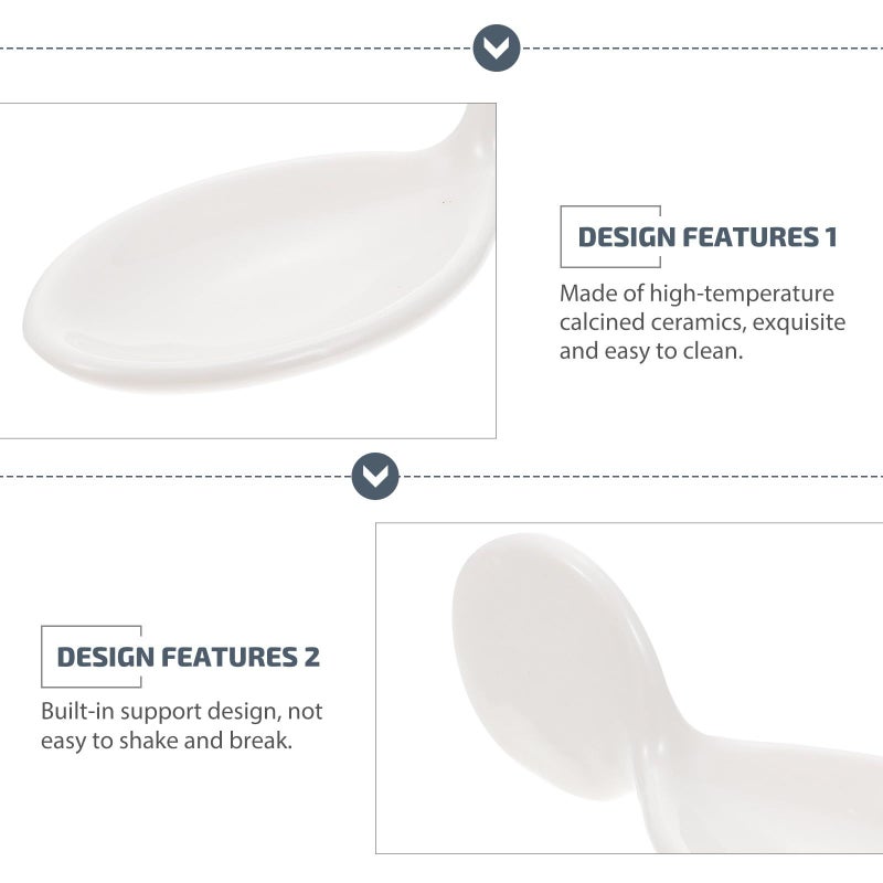White Molecular Gastronomy Ceramic Caviar Spoon For Home Serving Black Truffle Storage And Fine Dining - Image 4