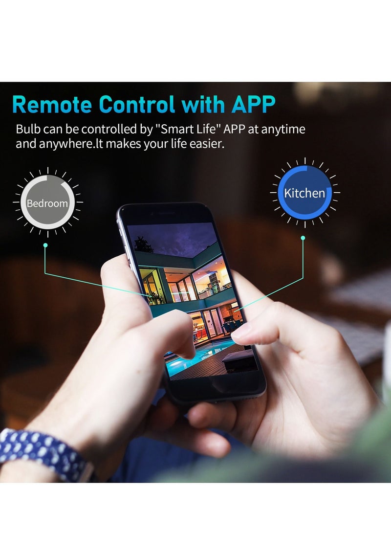 SKY-TOUCH - LED Smart Bulb E27 Remote Control Color Adjustable Light 10W A60 - Image 1