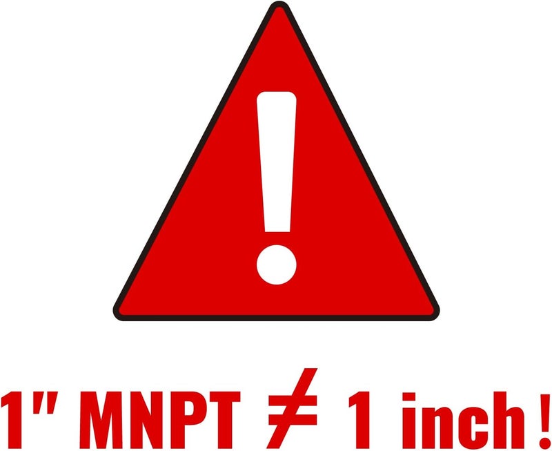 SUNGATOR 1-Inch Male Hex Nipples, 1'' NPT Male Brass Pipe Fitting Adapters, Brass 1'' Hex Nipple Pipe Extension Fittings (2-Pack) - Image 2