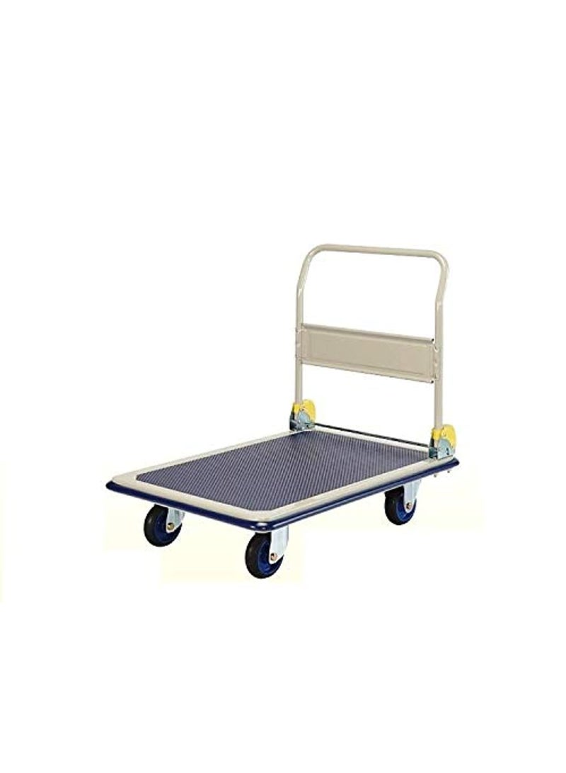 NF-301, Heavy Duty Folding Platform Trolley Cart – 300kg, Load Capacity, 910×610mm Large Platform, Quiet 130mm Wheels, Push Hand Truck for Warehouse, Office, Moving & Storage - Image 1