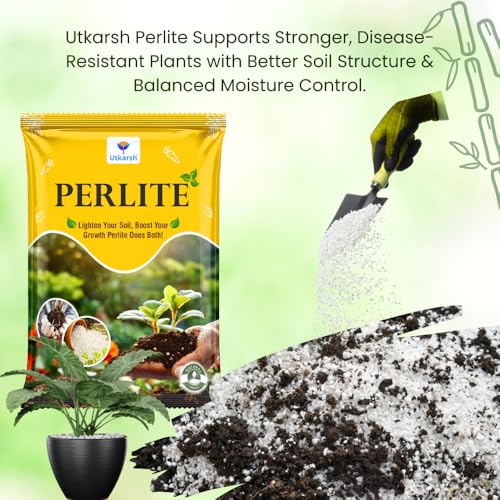 Utkarsh Perlite for Plants Growth, Home Terrace Garden, Indoor & Outdoor Plants, Hydroponics & Horticulture, Conditioner for Potting Soil Mix, Enhances Drainage & Aeration (250 gm; Pack of 1) - Image 2