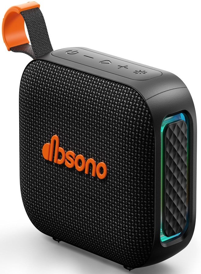 Portable Bluetooth Speaker Waterproof Wireless: IPX5 HD Sound Up to 24H Playtime, Birthday Christmas White Elephant Gifts Stocking Stuffers for Adults Teens, Cool Electronics for Outdoor Travel-Black