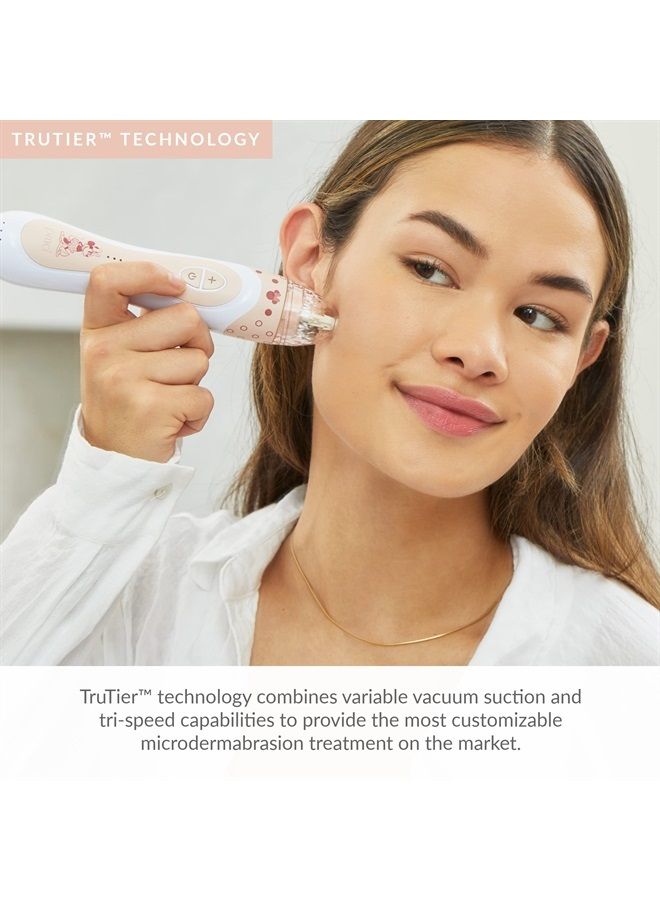 PMD Beauty PMD x Disney Minnie Mouse Personal Microderm Elite Pro - At-Home Microdermabrasion Machine for Face and Body - Exfoliating Crystals & Vacuum Suction for Fresh & Radiant Skin - TruTier Technology  - Image 3
