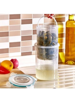 5DM Olive Pickle Vegetable Washing Box Clip-on Lid Storage Container  - Image 1