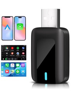 GUDOO 2 in 1 Wireless CarPlay Adapter for OEM Wired Carplay/android Auto to Wireless Connection Plug and Play Dongle,Keep Original Control 5GHz WiFi Low Latency Fits Cars from 2016+ and iphone IOS  - Image 1