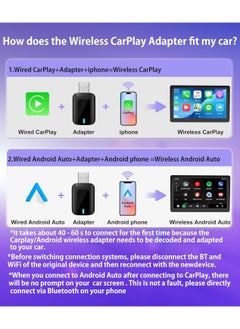 GUDOO 2 in 1 Wireless CarPlay Adapter for OEM Wired Carplay/android Auto to Wireless Connection Plug and Play Dongle,Keep Original Control 5GHz WiFi Low Latency Fits Cars from 2016+ and iphone IOS  - Image 4