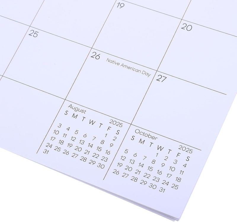 2025 Macaron Color Wall Calendar 12-month English Hanging Calendar with Twin Wire Binding and Hook Large Monthly Planner for Home and Office Use - Image 3