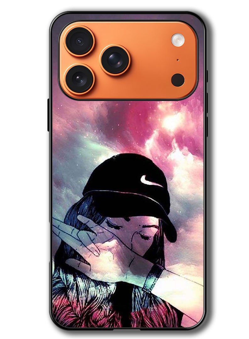 Theodor Case Compatible with Apple iPhone 17 Pro 6.3 Inch Protection Shockproof Bumper Cover Girl Sob - Image 1