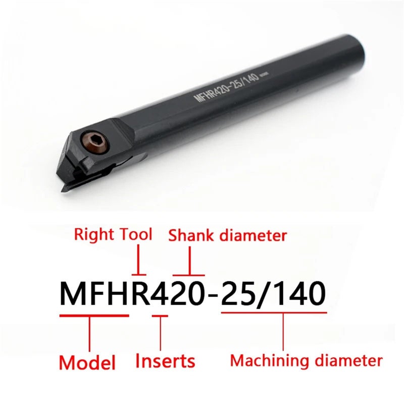 MFHR325 25l140 Internal Turning Tool Handle For Inner Hole Face Grooving - Image 4