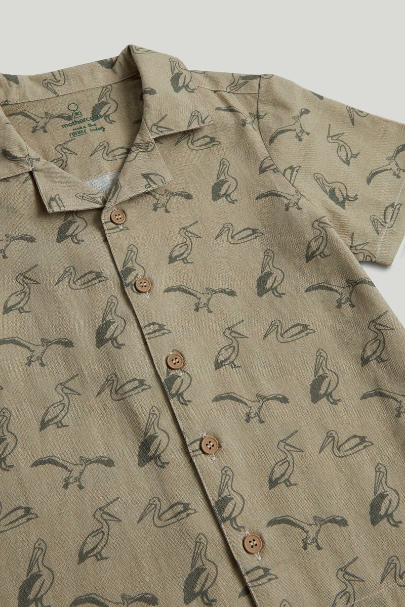 mothercare Pelican Linen Blend Shirt - Image 2
