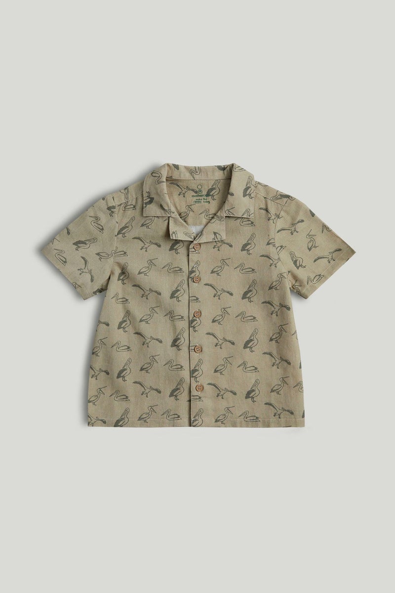 mothercare Pelican Linen Blend Shirt - Image 1