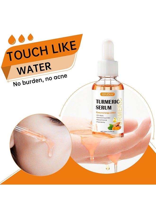Sefudun Turmeric Serum,Suitable for Moisturize and Whiten Skin on Face and Remove Macula Anti Aging,Balance Uneven Skin,Natural Turmeric Serum 30ml - Image 5