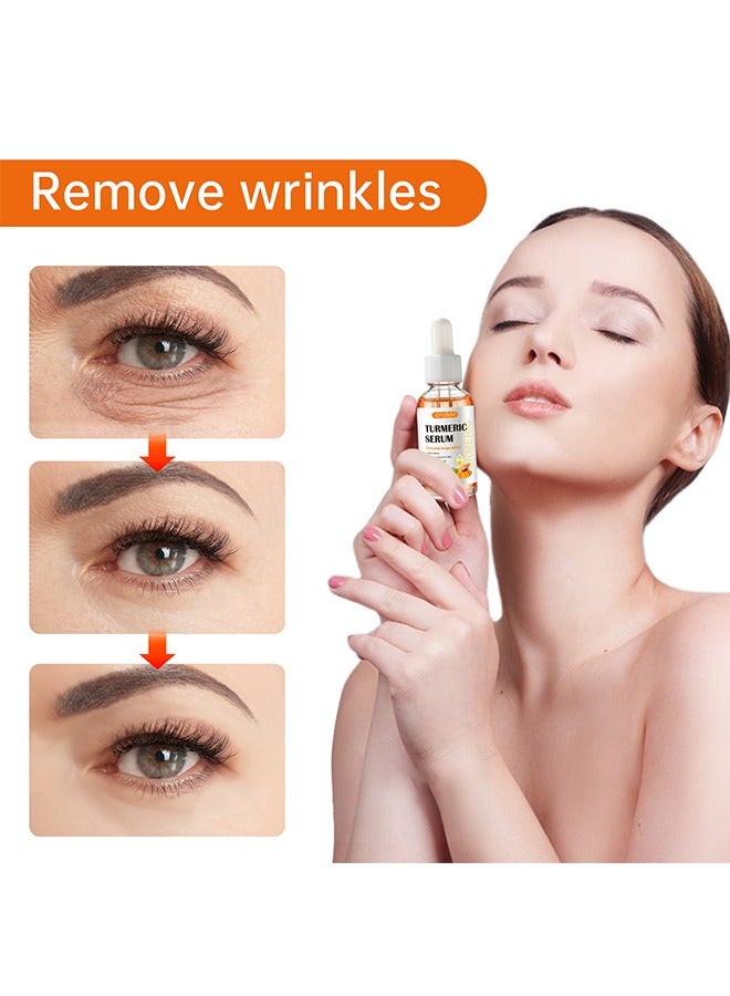 Sefudun Turmeric Serum,Suitable for Moisturize and Whiten Skin on Face and Remove Macula Anti Aging,Balance Uneven Skin,Natural Turmeric Serum 30ml - Image 3