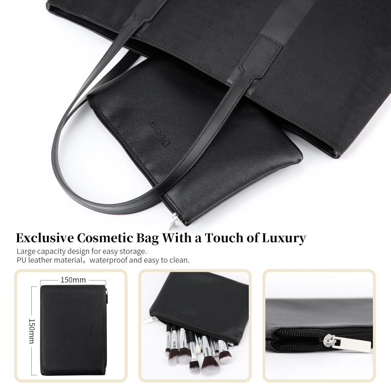 دي يو كير طقم فرش مكياج من 15 قطعة طراز DF1503 - Image 4