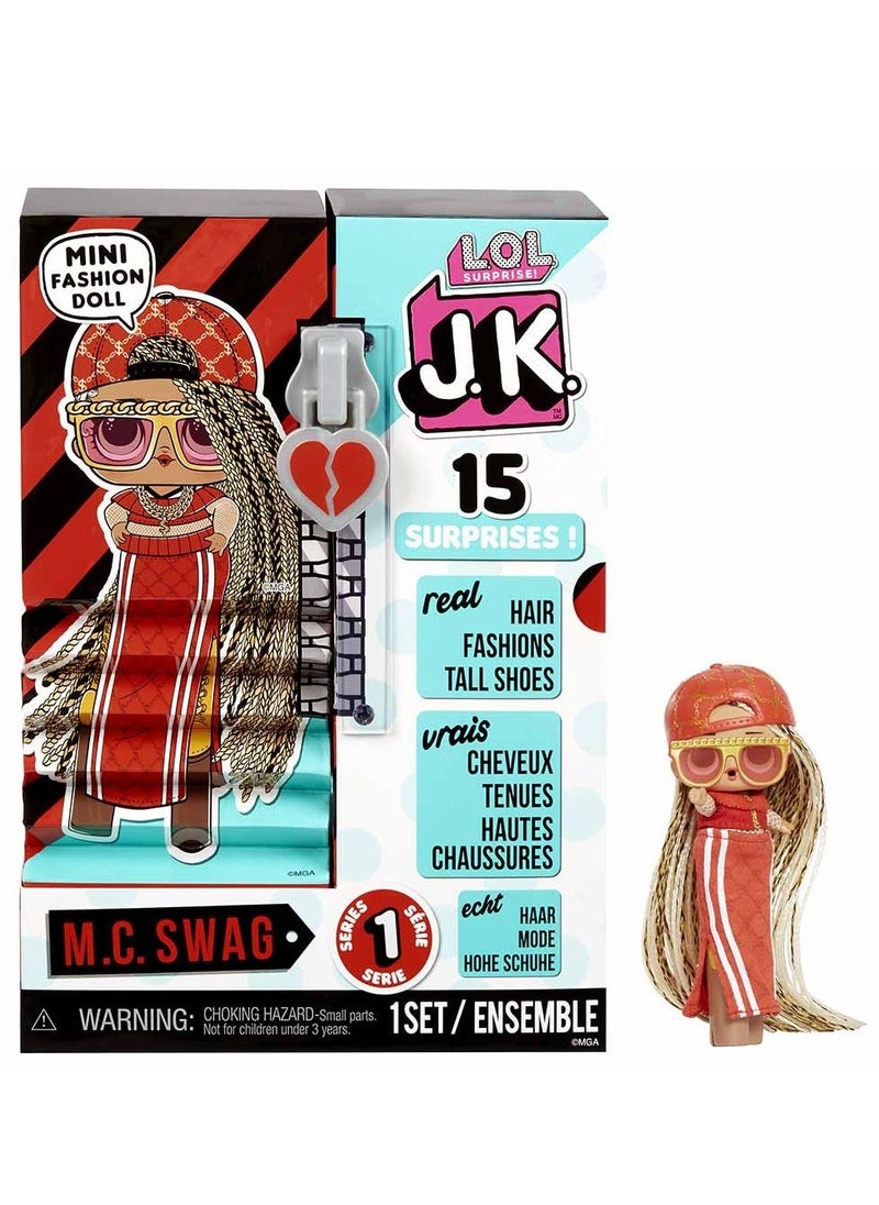 MGA - JK M.C. Swag Mini Fashion Doll with 15 Surprises - Image 1