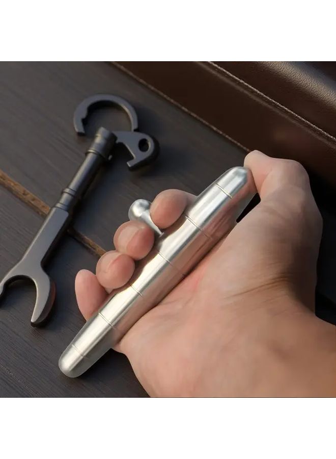 BD87 Upgraded Serrated Metal Escape Bar With Ergonomic Grip Durable Construction For Car Escape Home Safety And Portable Self Defense - Image 3