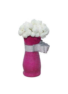Asian Hobby Crafts Asian Hobby Crafts Flower Mesh Net Fabric 7 Meters, Flower Mesh for Flower Bouquet, Trousseau Packing, Fabric for Gift Wrapping, Party Hall Decor, Sweet Boxes, Gift Decoration Silver Color (7 Meters)  - Image 5
