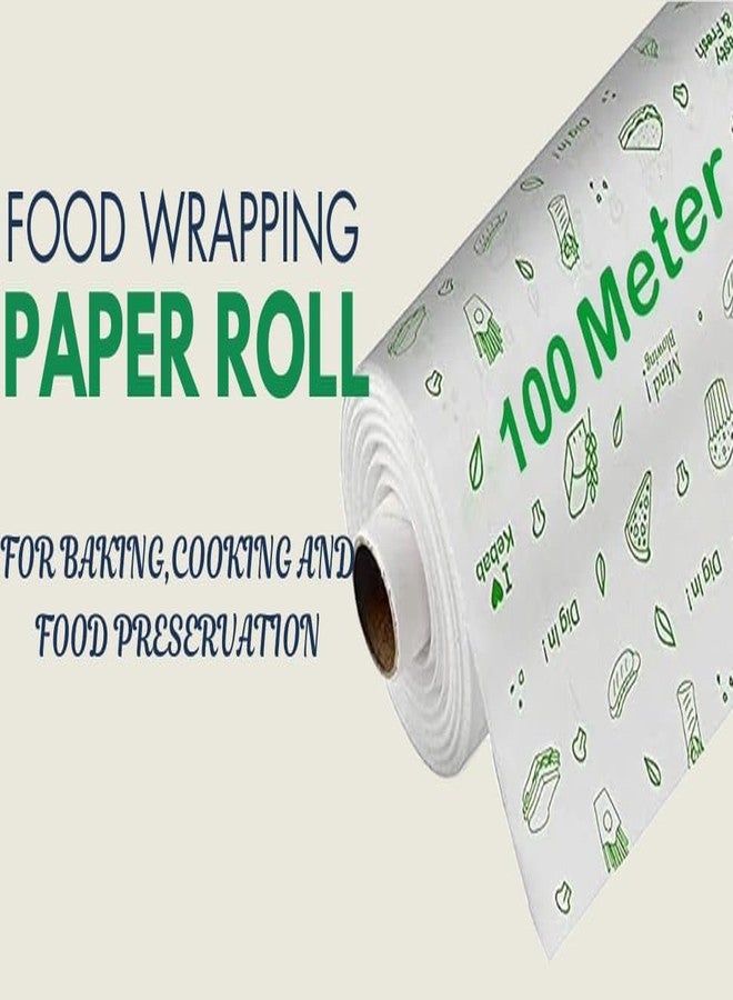 Household Wrap لفافة ورق زبدة فاخرة غير لاصقة لتغليف الطعام في المطبخ، وزن 1 كجم | تُستخدم لتغليف الروتي | لفافة ورق زبدة لتغليف الطعام في المطبخ وامتصاص الزيت (1 كجم/100 متر) - Image 4