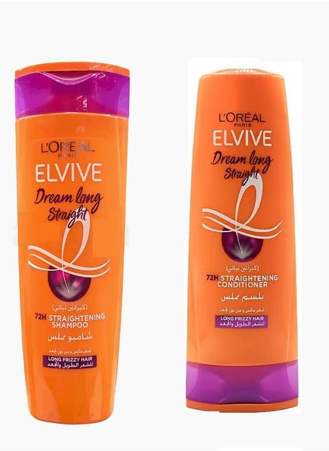 Elvive Dream Long Straight Shampoo 400ml Plus Long Straight Conditioner 360ml