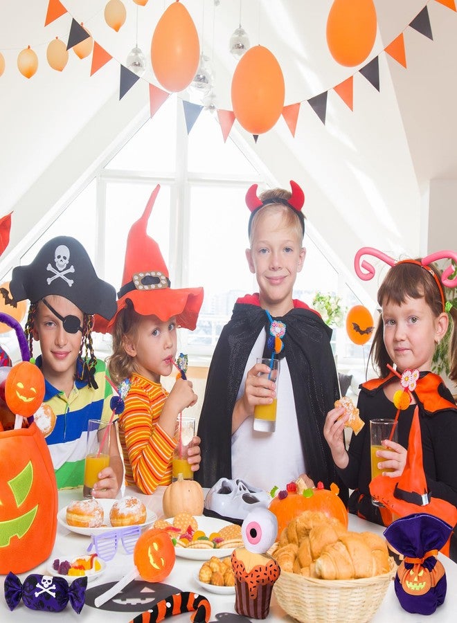 Liliful 11 Pcs My First Halloween Pumpkin Toys Playset, Glow in The Dark Stuffed Animals, 14" Large Plush Pumpkin Basket with Ghost Bat Spider Candy Corn for Baby Girls Boys Gifts Party Favors - Image 5