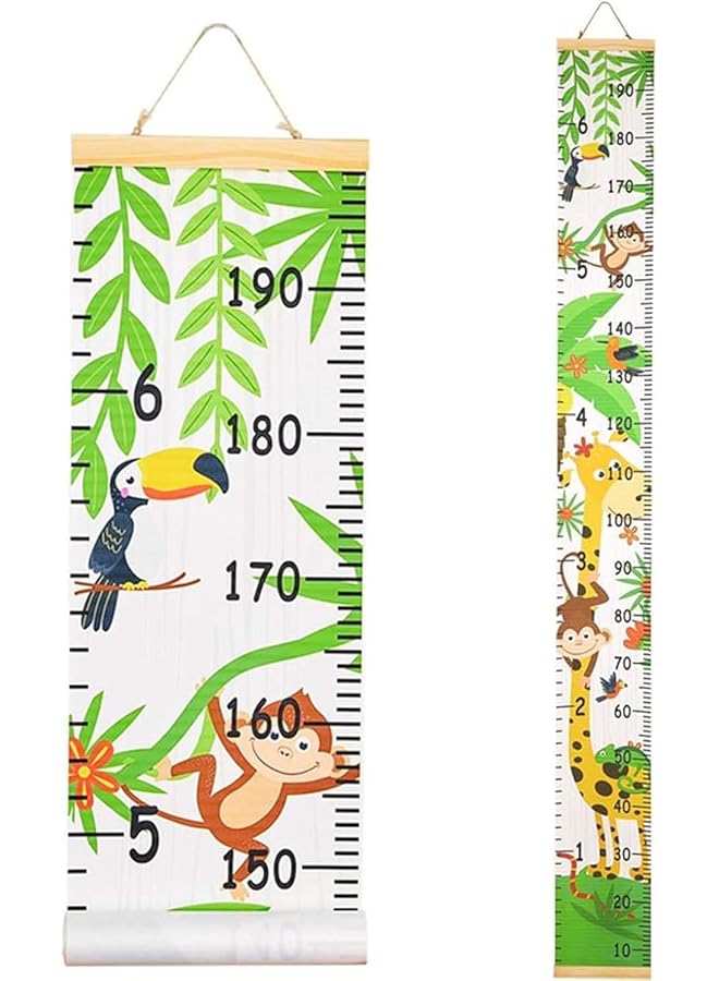 The Bros Height Chart Wall Decal for Kids, Hanging Ruler Wall Decals for Boys Girls, Vertical Wall Hanging Height Wall Chart, Removable Measure Wall Ruler for Children Nursery Room Decoration - Image 1