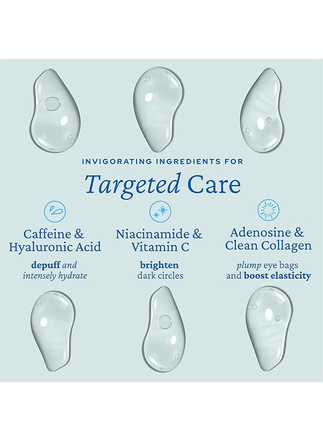 بليف Aqua Bomb Cooling Eye Gel - الكافيين وحمض الهيالورونيك للانتفاخ والترطيب ، النياسيناميد وفيتامين ج للهالات السوداء ، الأدينوزين والكولاجين للنفخ والشد ، العناية بالبشرة الكورية - Image 3
