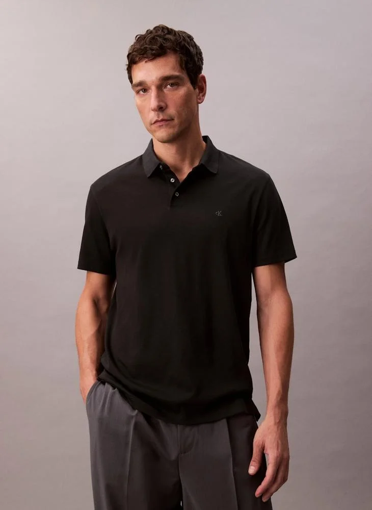 CALVIN KLEIN Cotton Short Sleeve Polo
