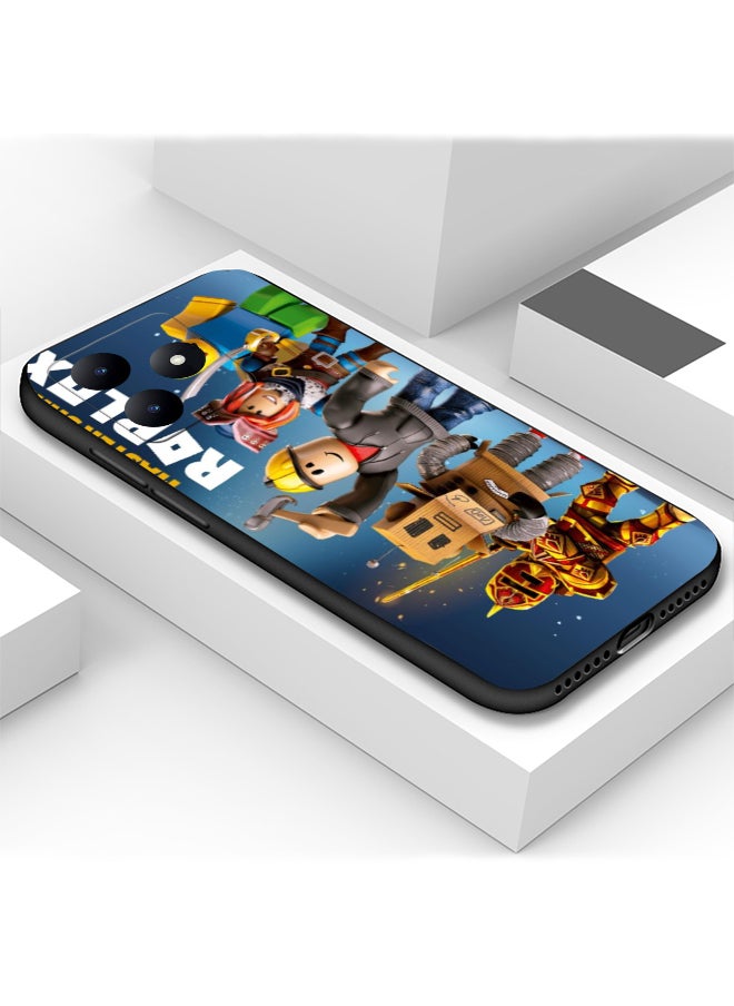 Protective Shockproof Case Cover For realme C51 ROBLOX Game Art Design Drawing