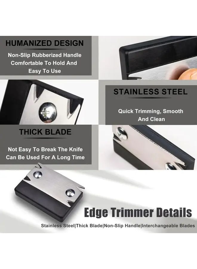 2pcs Upgraded Mini Edge Binding Trimmer Cutter With Stainless Steel Blade - Image 4