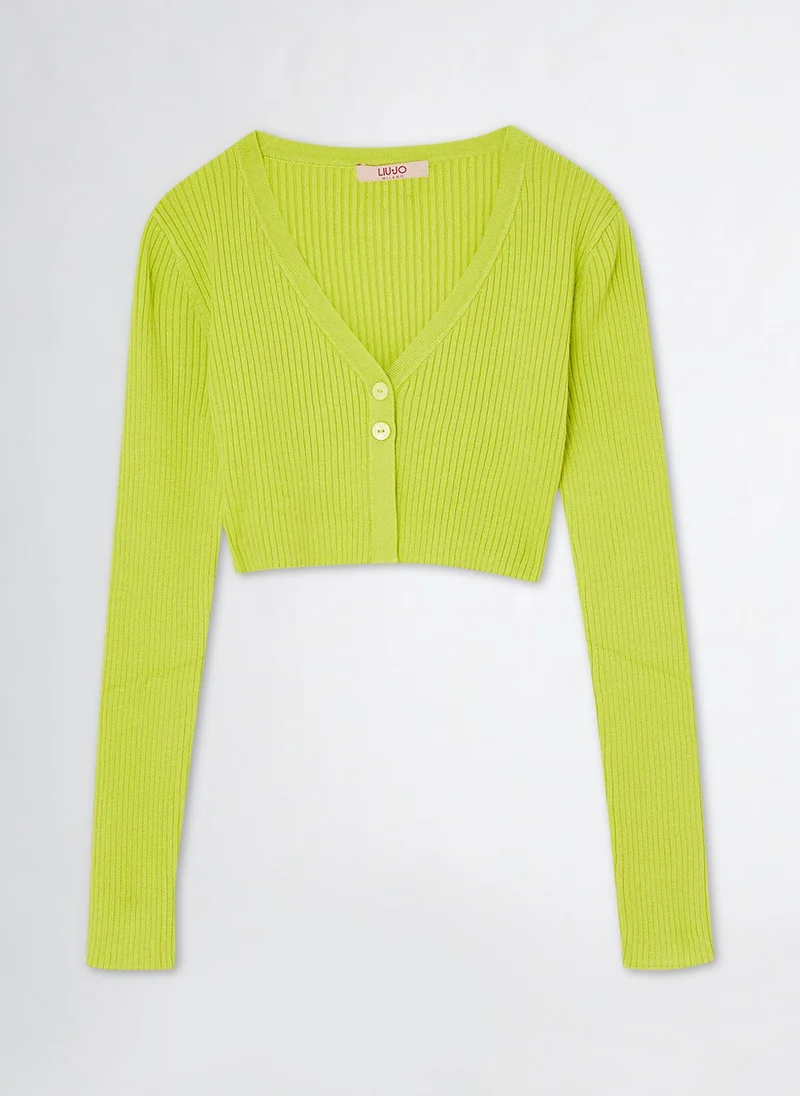 ليو جو Knit Cardigan