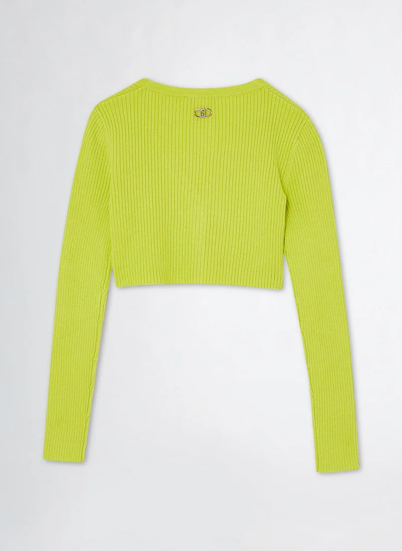ليو جو Knit Cardigan
