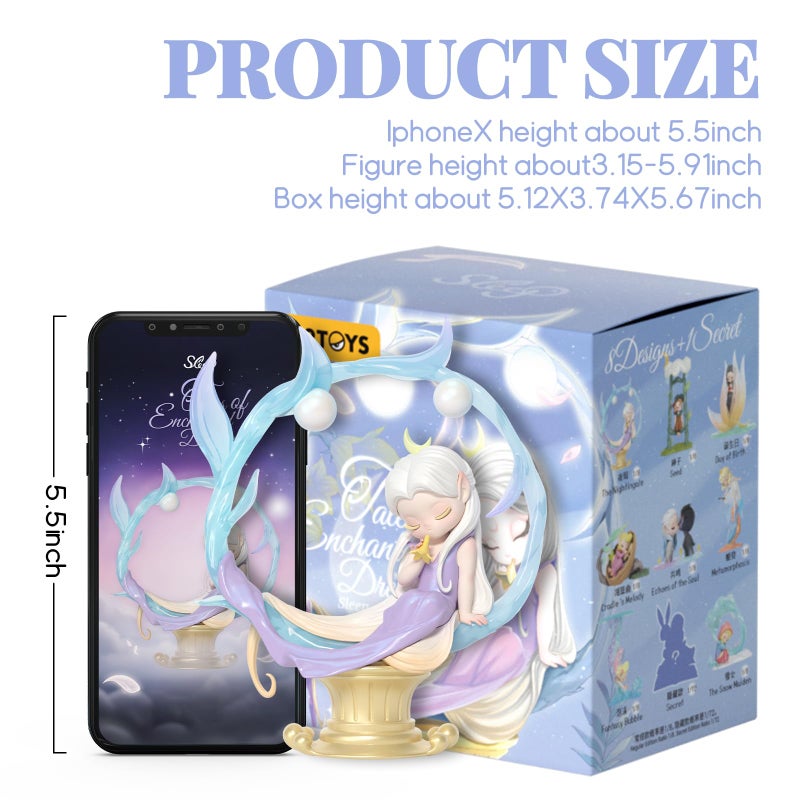 52TOYS Sleep Dreamland Elves - Tales of Enchanted Dreams Blind Box, 1 Pc Collectible Toy Kawaii Creative Gift Room Decor Desktop Decoration 5.9 Inch, Gift for Birthday Party - Image 3