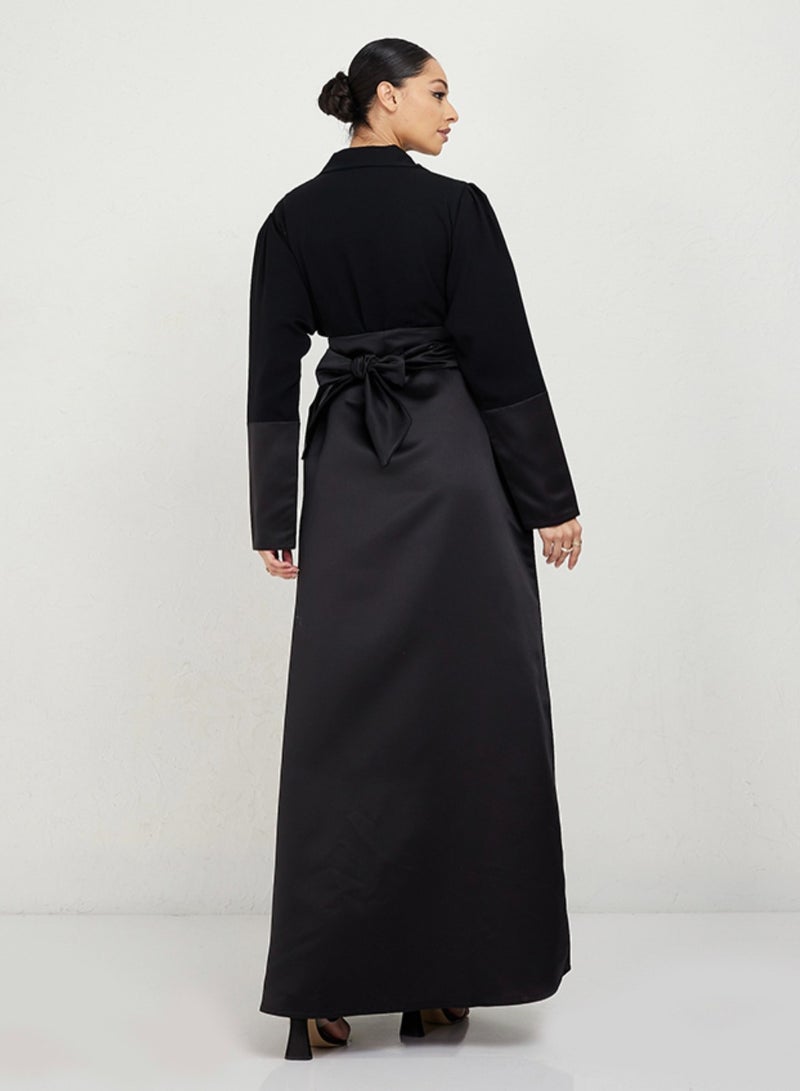 Rosette Abaya Black Bridal Queen - Image 2