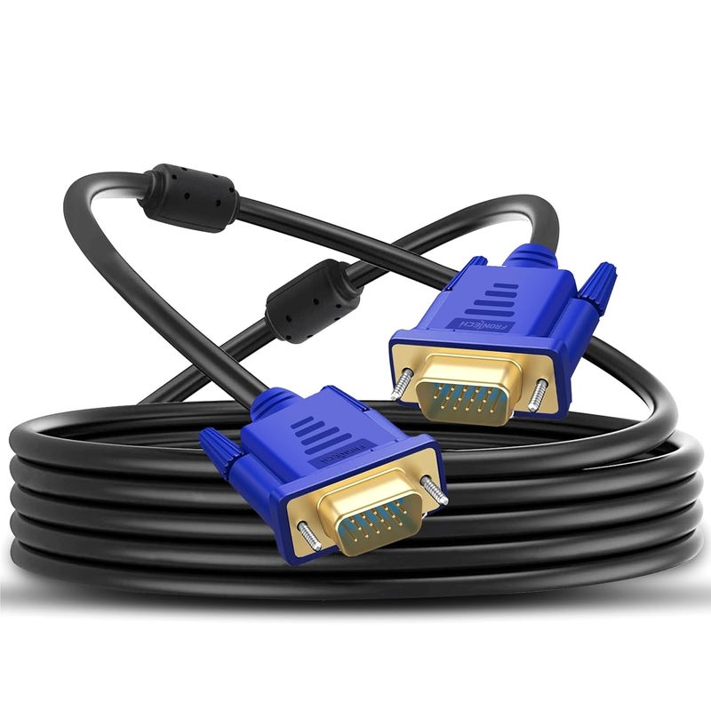 FRONTECH VGA Cable - 1.5M Length | Enhanced Signal Transmission for HD Audio/Video | Versatile Connectivity at Optimal Length | Universal Compatibility with VGA Devices - Image 1