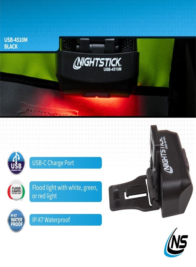 Nightstick USB-4510M Multi-Flood Gear Light w/MOLLE Clip - LiPo - Black - Image 5