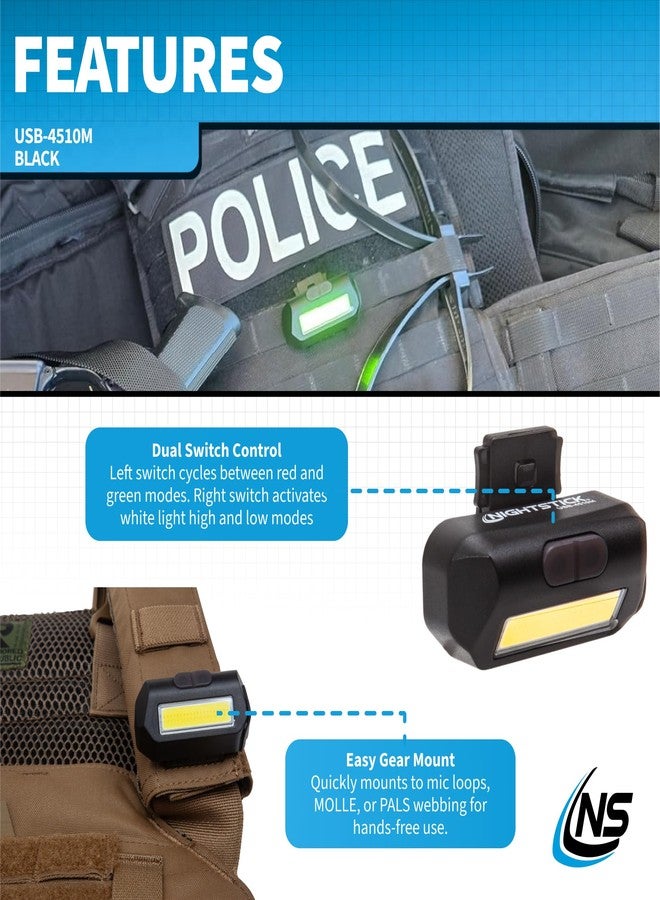 Nightstick USB-4510M Multi-Flood Gear Light w/MOLLE Clip - LiPo - Black - Image 3