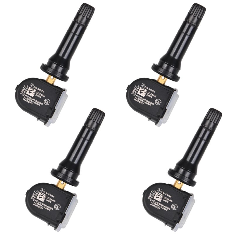 TPMS Tire Pressure Sensors Set of 4 GM TPMS Sensors 315MHz Compatible with Chevy Express Equinox Traverse GMC Savana Acadia Buick Endave Replaces 1359877113586335 4 PCS