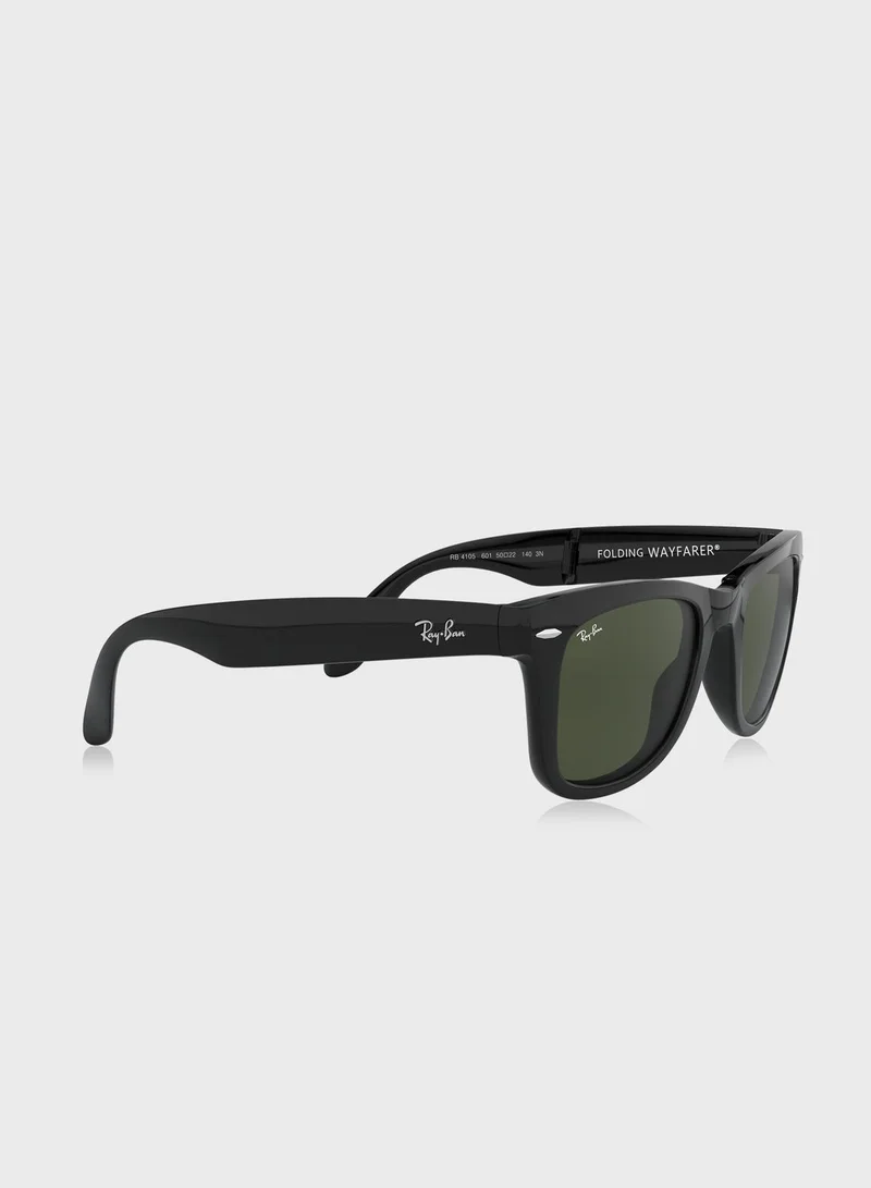 Ray-Ban 0RB4105 Wayfarer Folding Classic Sunglasses