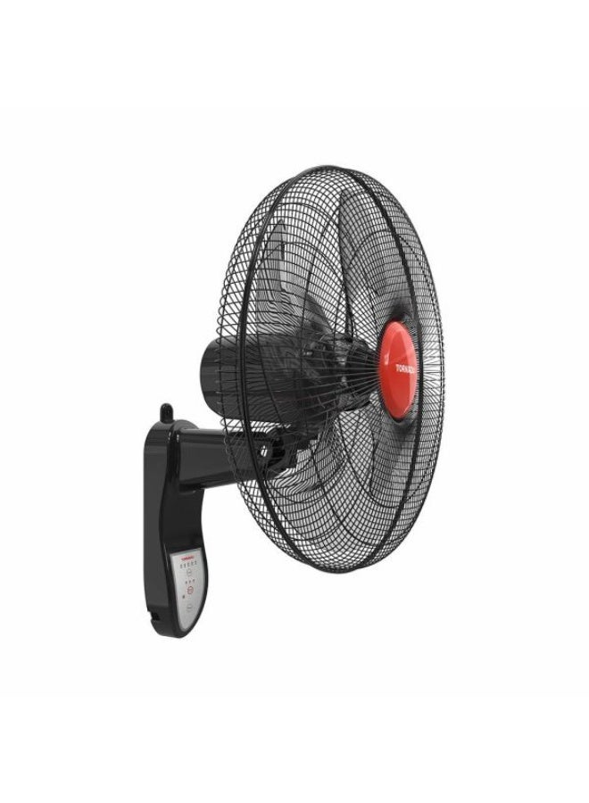 Tornado 18-inch 4-blade wall fan with remote control, black EPS-18R - Image 4