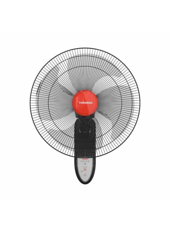 Tornado 18-inch 4-blade wall fan with remote control, black EPS-18R - Image 1